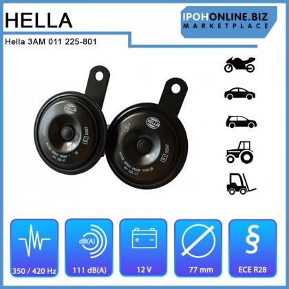 Hella Compact Horn Set 3AM 011 225-801 (EGSVBB)